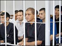 Uzbek Prisoners awaiting sentencing