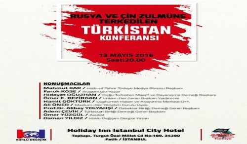 Wilayah Turkey: Conference, "Forgotten Oppression of China & Russia in Turkistan!"