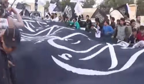 Wilayah Syria: Hizb ut Tahrir Demonstration in Dana, area of Idlib