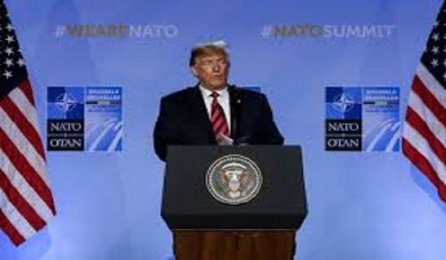 Answer to Question Trump and the North Atlantic Treaty Organization (NATO) Summit