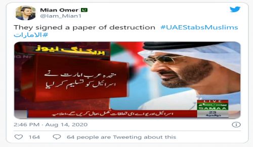 Let the Bajwa-Imran Regime be Warned that the Great Islamic Ummah will Never Accept the Surrender of Even an Inch of the Blessed Land of Palestine