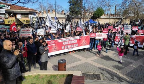 UPDATED: Wilayah Turkey: Organised a series of press releases and protested the so-called Deal of the Century The Quds is Ours and Will Remain Ours