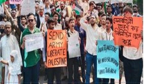 Nationwide Mass Protest in calling to Protect the Muslims of Gaza, is a “Red Line” for our Military