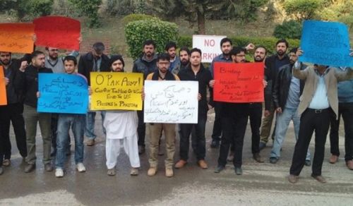 Hizb ut Tahrir Wilayah Pakistan held countrywide protests against massacre in Peshawar   O Pak Army! End Evil US presence in the region which is the source of terrorism