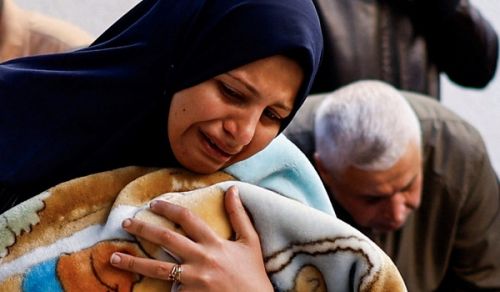 The Women of Gaza Praise Allah (swt) when they Find their Dead Children when most are lost to Kidnapping and Torture!