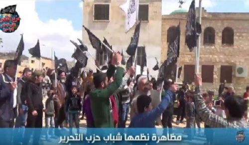 Wilayah Syria: Babeka Demonstration to condemn massacre of Khan Sheikhan