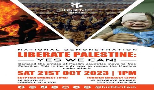 Britain: Demonstrations in Support and Victory for the Muslims in Palestine!