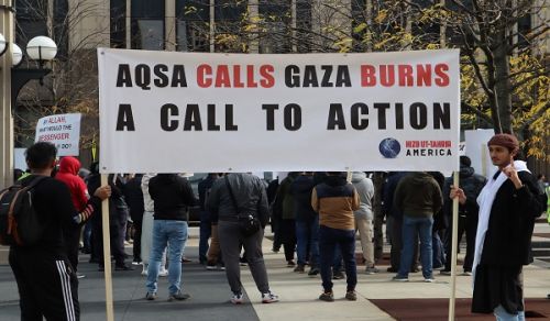 Demonstration at Turkish and Egyptian Consulates