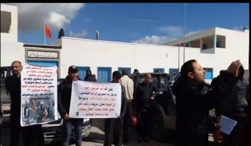 Wilayah Tunisia: Protest Condemning the Massacres of Ghouta and the victory of Muslim armies!