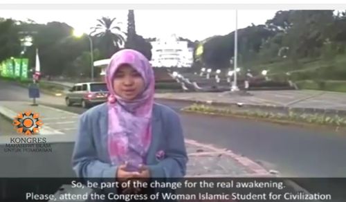 Indonesia: Women&#039;s Section &quot;Call of Female Muslim University Student Congress for Civilization-From Bandung&quot;