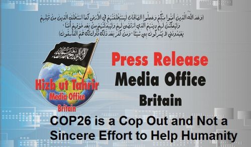 COP26 is a Cop Out and Not a Sincere Effort to Help Humanity