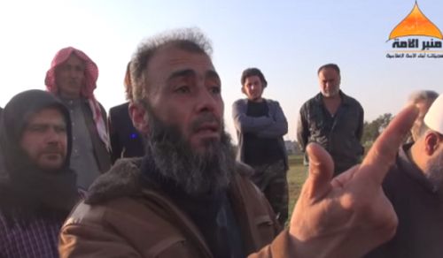 Minbar Ummah: Talk by Brother Issa al-Issawi before the Headquarters of Ahrar Ash Sham to Reject Truce