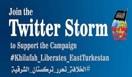 TWITTER STORM: Campaign China&#039;s War Against Islam in East Turkestan will only be Ended by the Khilafah Rashidah