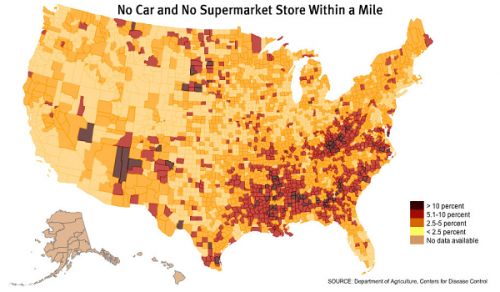 The Global Rise of Food Deserts Versus the Global Crime of Food Waste