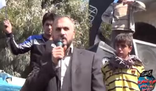 Wilayah Syria: Demonstration in the town of Turmanin demanding to reject the truce