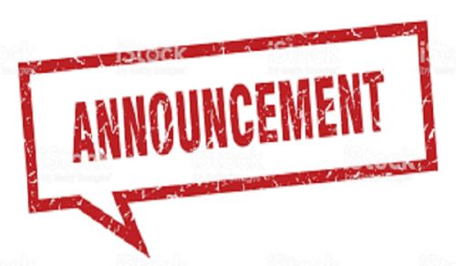 Press Announcement to the Media