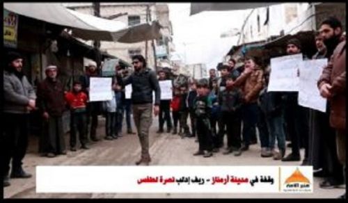 Minbar Ummah Armnaz Stand in Support of our Brothers in Daraa, Syria