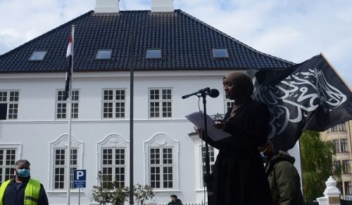Denmark Protest in front of the Egyptian Embassy in Support of the Blessed Al-Aqsa Mosque