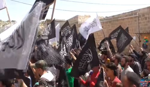 Wilayah Syria: Demonstration in Tell Elkarame to Raise Rayah of RasuAllah (saw) &amp; Reject Truce and Negotiations
