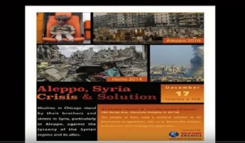 America: Talk, "Aleppo... Syria... the Crisis & its Solution!"