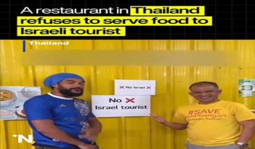 The Rejection of Zionist Tourists in Thailand Symbolizes the Current Global Public Response